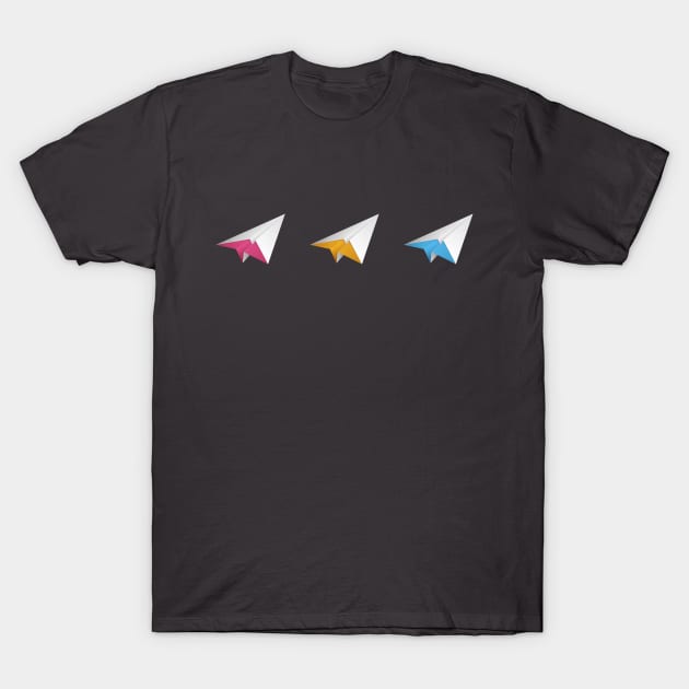 Paper Plane T-Shirt by sparklellama